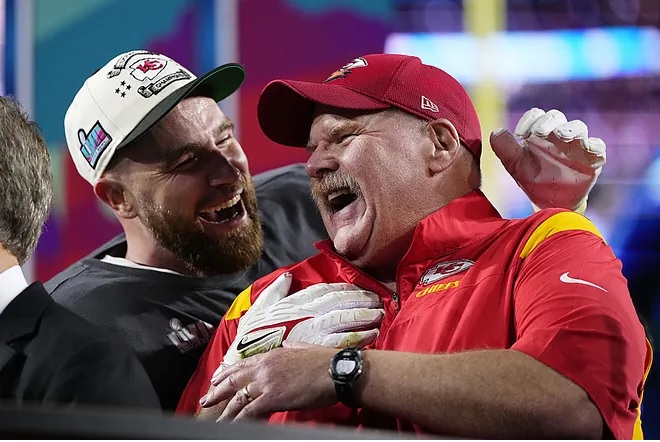 Travis Kelce Super Bowl rage at Andy Reid might never be heard