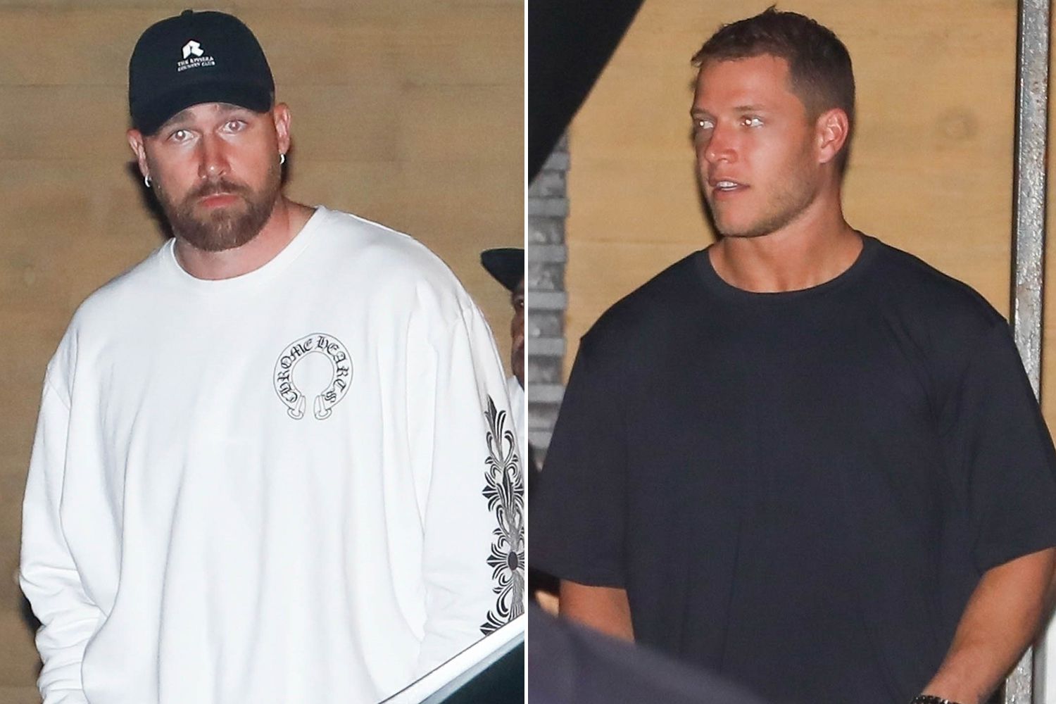 Travis Kelce and Christian McCaffrey No Longer Rivals Get Dinner Together in Malibu