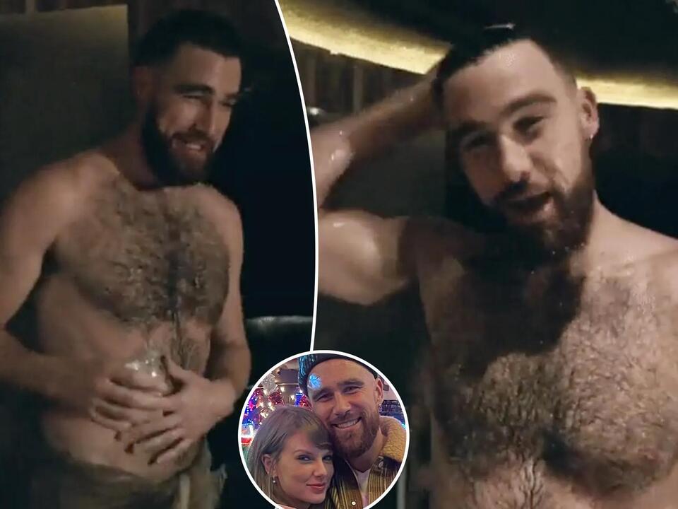 Travis Kelce sets pulses racing with resurfaced video of him wearing nothing