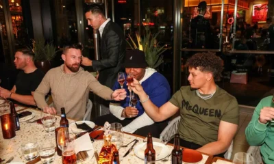 Patrick Mahomes parties in Las Vegas AGAIN as he celebrates friend's Bachelor party at luxury steakhouse, where he splashes out $1,160