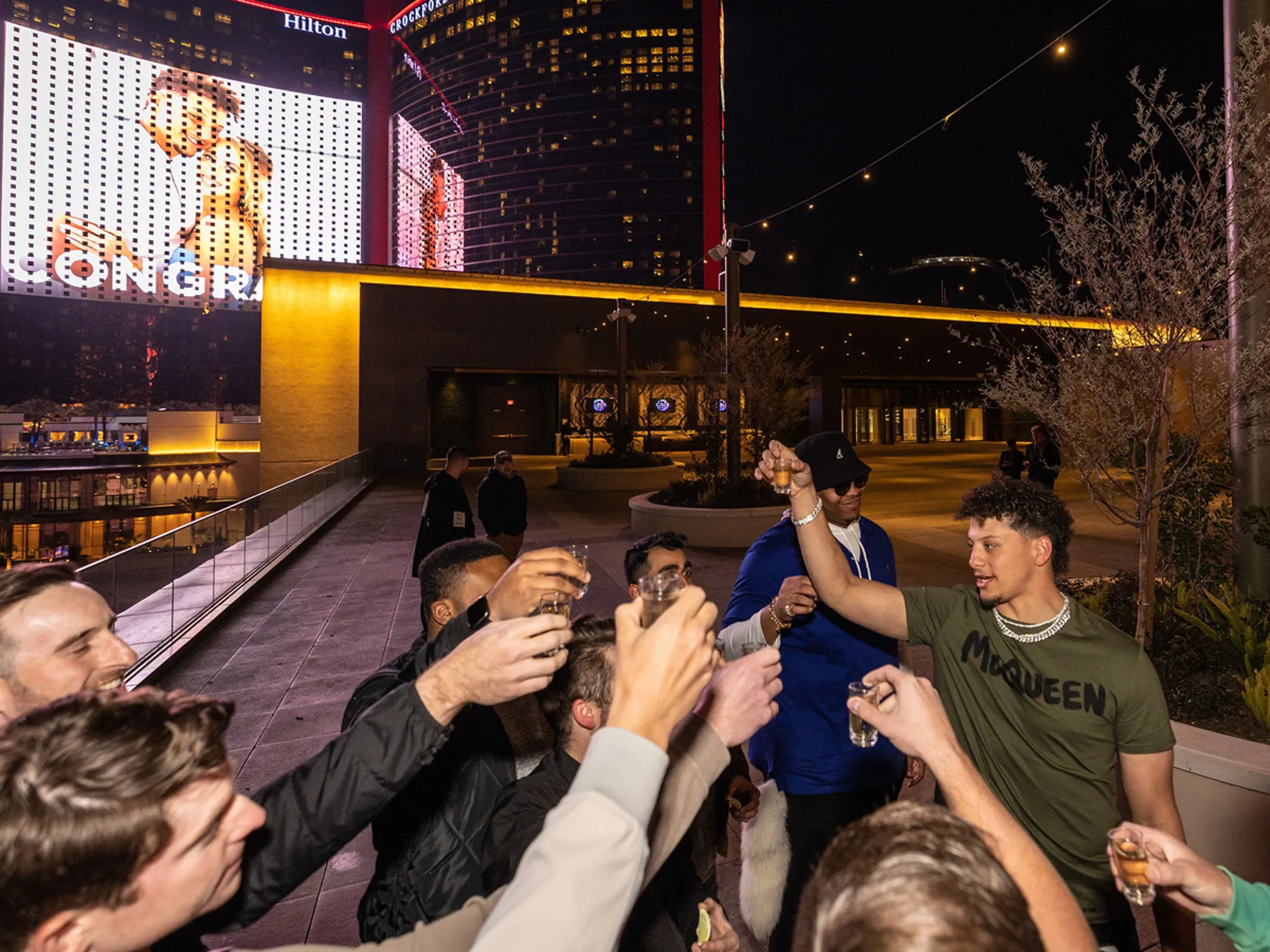 Patrick Mahomes Party in Style in Las vegas With a Fortune on Tequila and Wagyu Cheesesteak bites