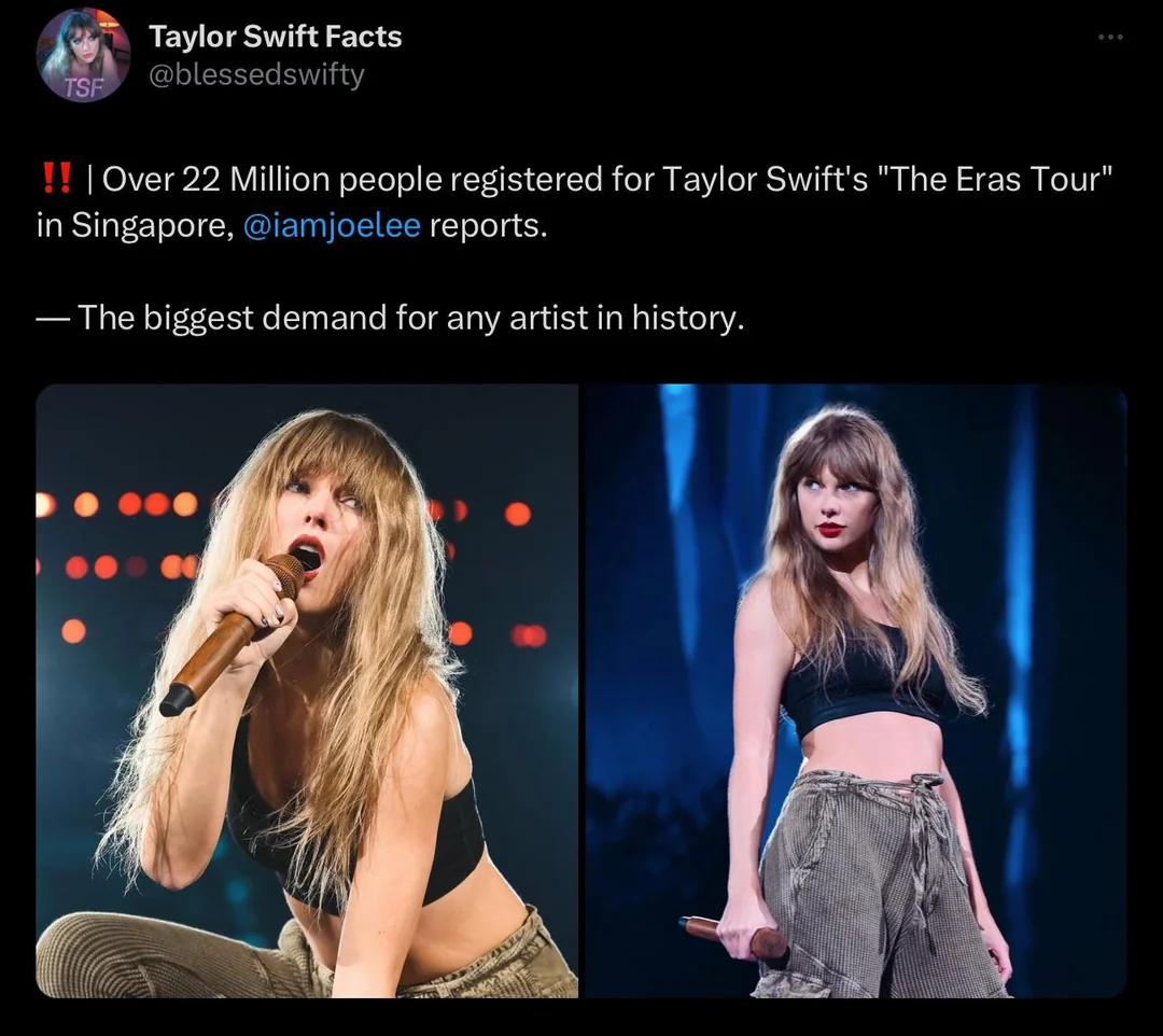 The bizarre reason Taylor Swift is only performing in Singapore and no other southeast Asian countries on her Eras tour