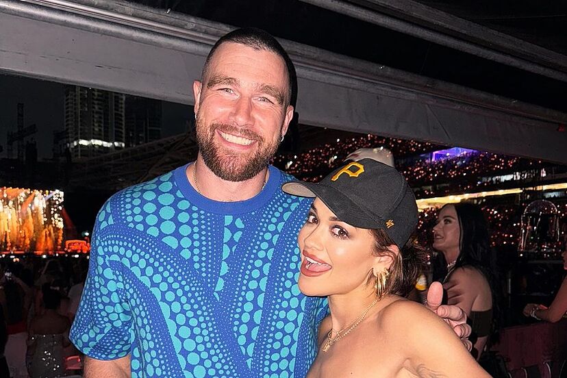 Travis Kelce Enjoys Another Woman's Company at Taylor Swift Gig