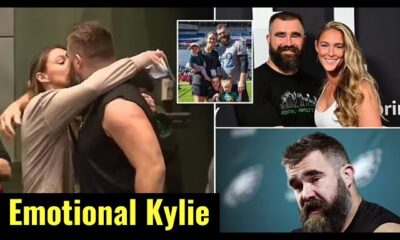 Kylie Kelce shares her reaction to Jason Kelce's emotional retirement speech..says MY LOVE, i wish you could play one more season