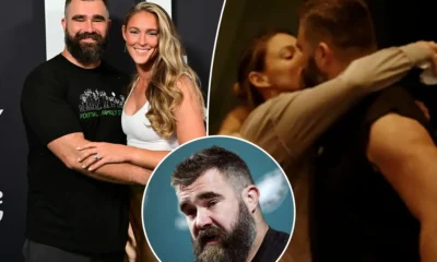 Jason Kelce's touching moment with wife Kylie in retirement press conference