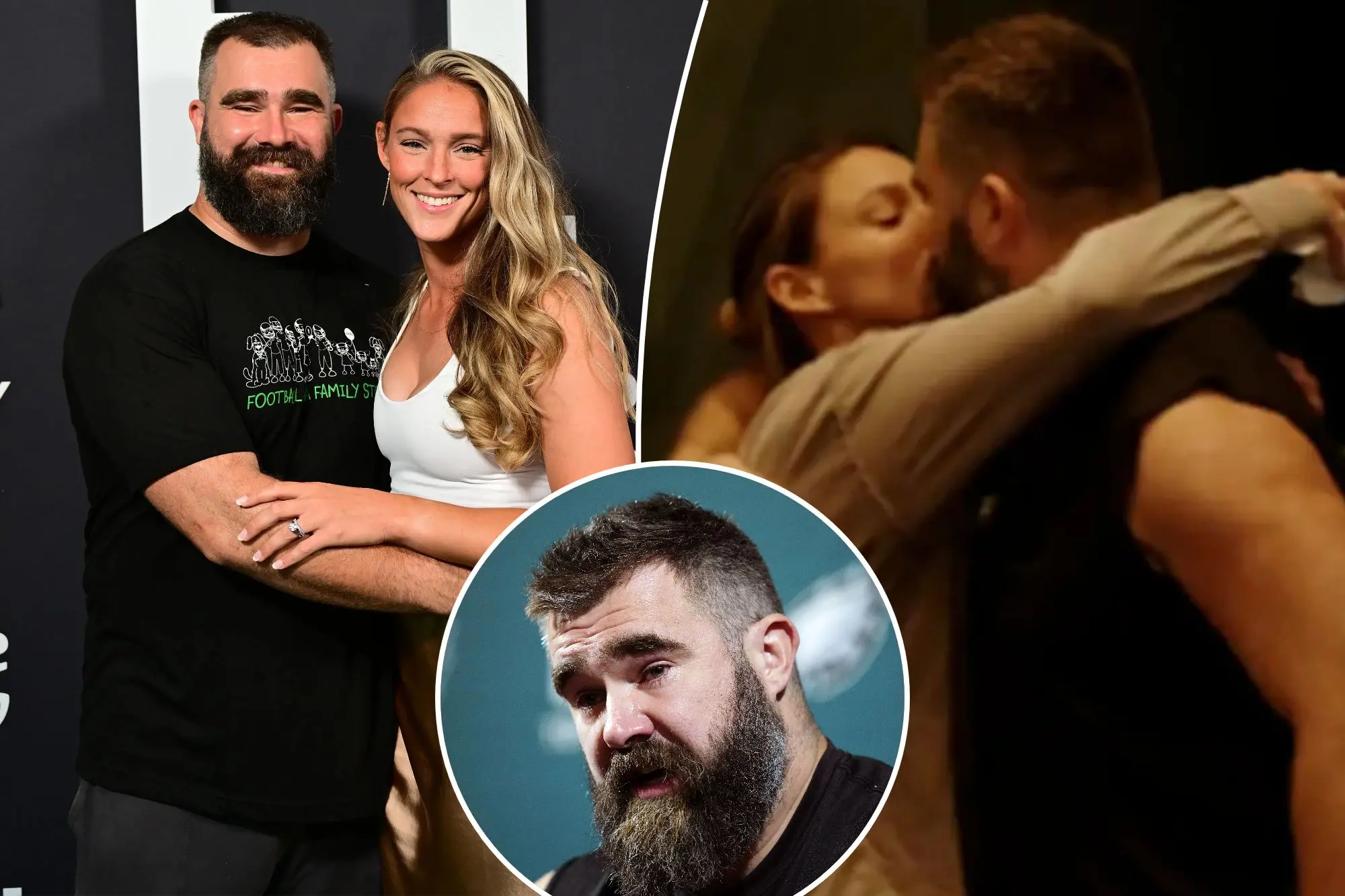 Jason Kelce's touching moment with wife Kylie in retirement press conference