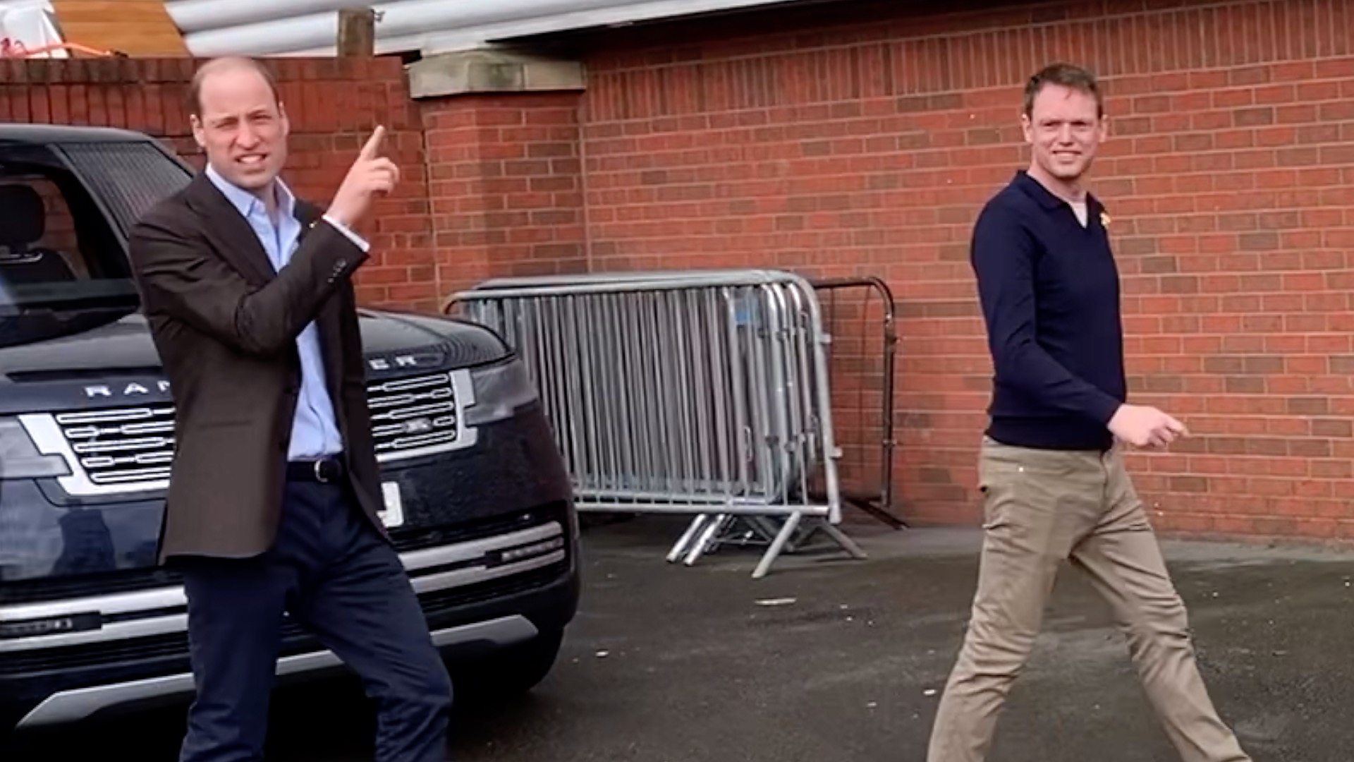 Moment Prince William is asked 'how's Catherine' during St David's Day visit to Wrexham as the Princess continues to recover from surgery at home