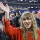 Taylor Swift fearlessly bid farewell to her detractors, asserting that she and Travis will rise above the attempt to bring them down, with unwavering confidence, she leaves the negativity behind, focusing on the happiness she shares with her partner