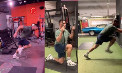 Watch Travis Kelce Work Up a Sweat During Intense Gym Session; The Kansas City Chiefs tight end does balance work, ab exercises, and flat out sprints throughout the intense training.