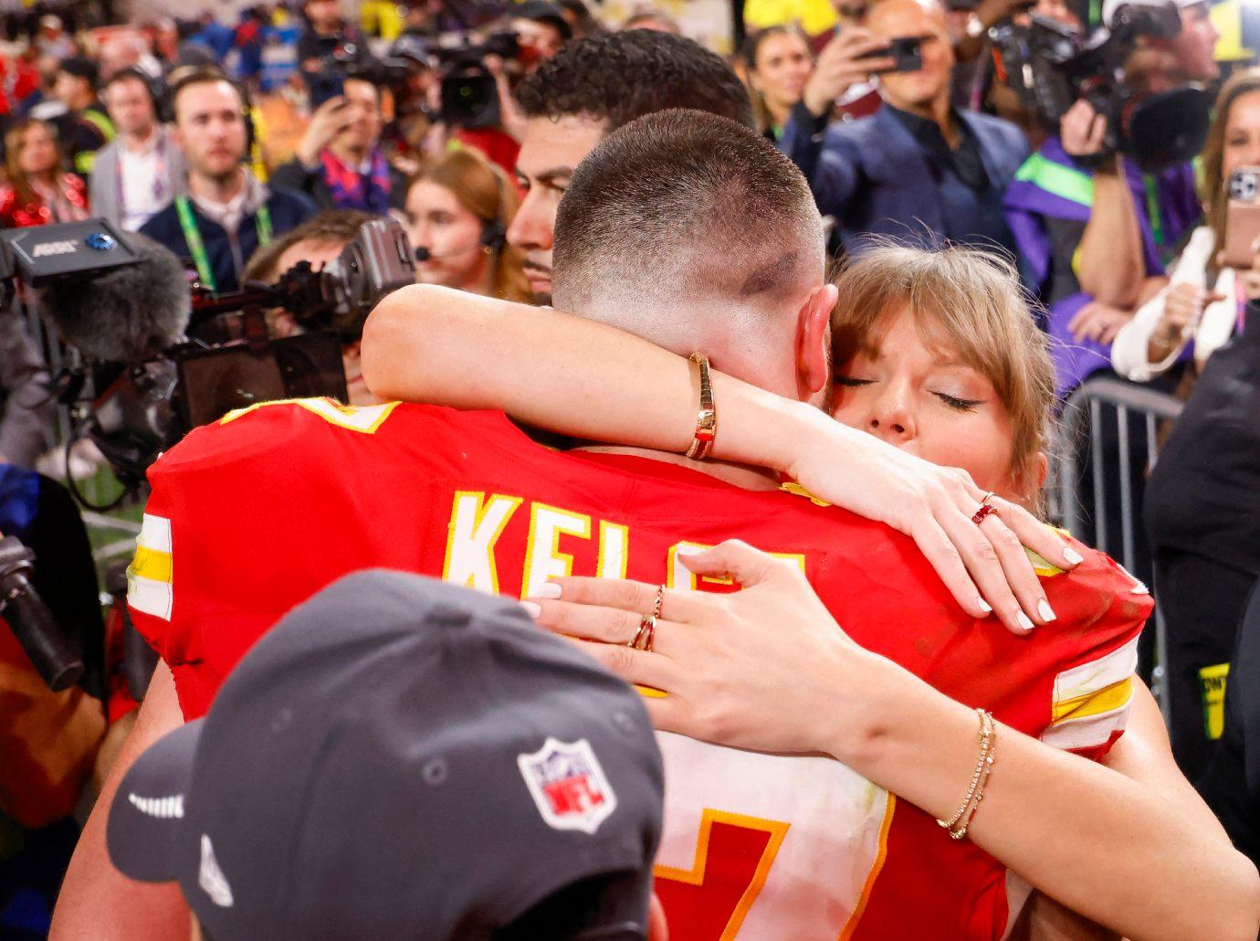 News Update: Taylor Swift, the super pop star, says she and her lover boy Travis Kelce, the Kansas City Chiefs, are "proud of each other" and "don't care" about the criticism, jealousy and hatred they've received for their public romance...