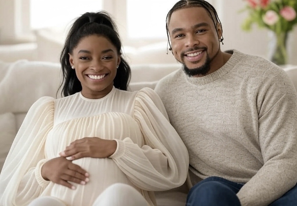 BREAKING: Olympic Gymnast Simone Biles and Jonathan Owens Share Heartwarming News of Their First Child on the Way, Declaring, ‘We’re Beyond Excited to Welcome Our Little One Into the World,’